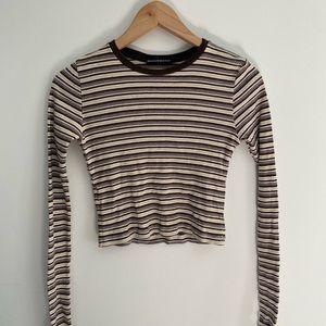 Brandy Melville ‘Santana’ striped longsleeve top